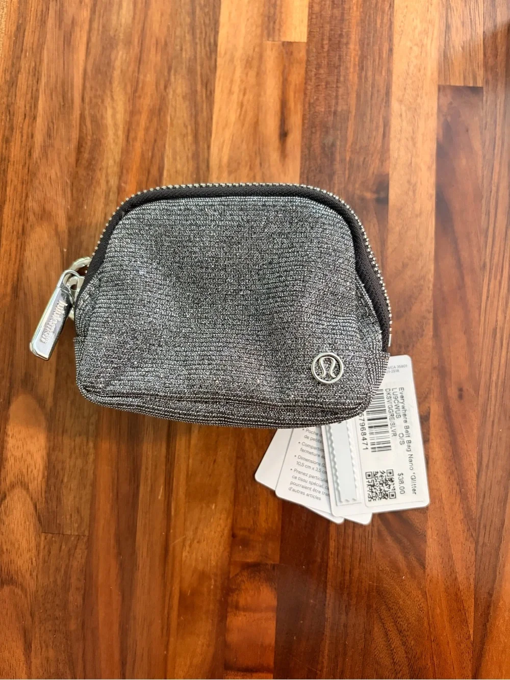 lululemon athletica Silver Everywhere Belt Bag Nano Glitter NWT
